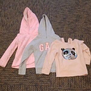 Carter's Pink and Gray Hoodie Set with Panda Top